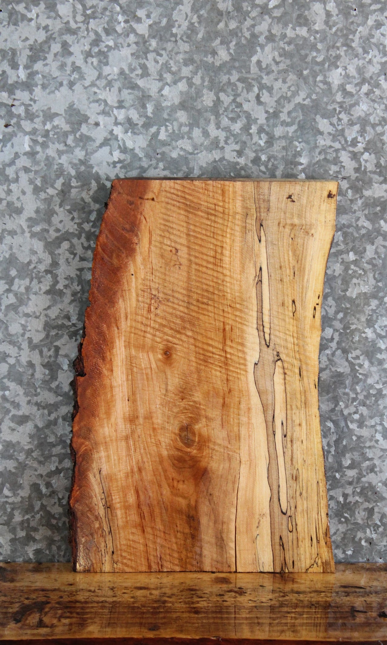 Live Edge Spalted Maple Charcuterie/End Table Top Slabs 14366