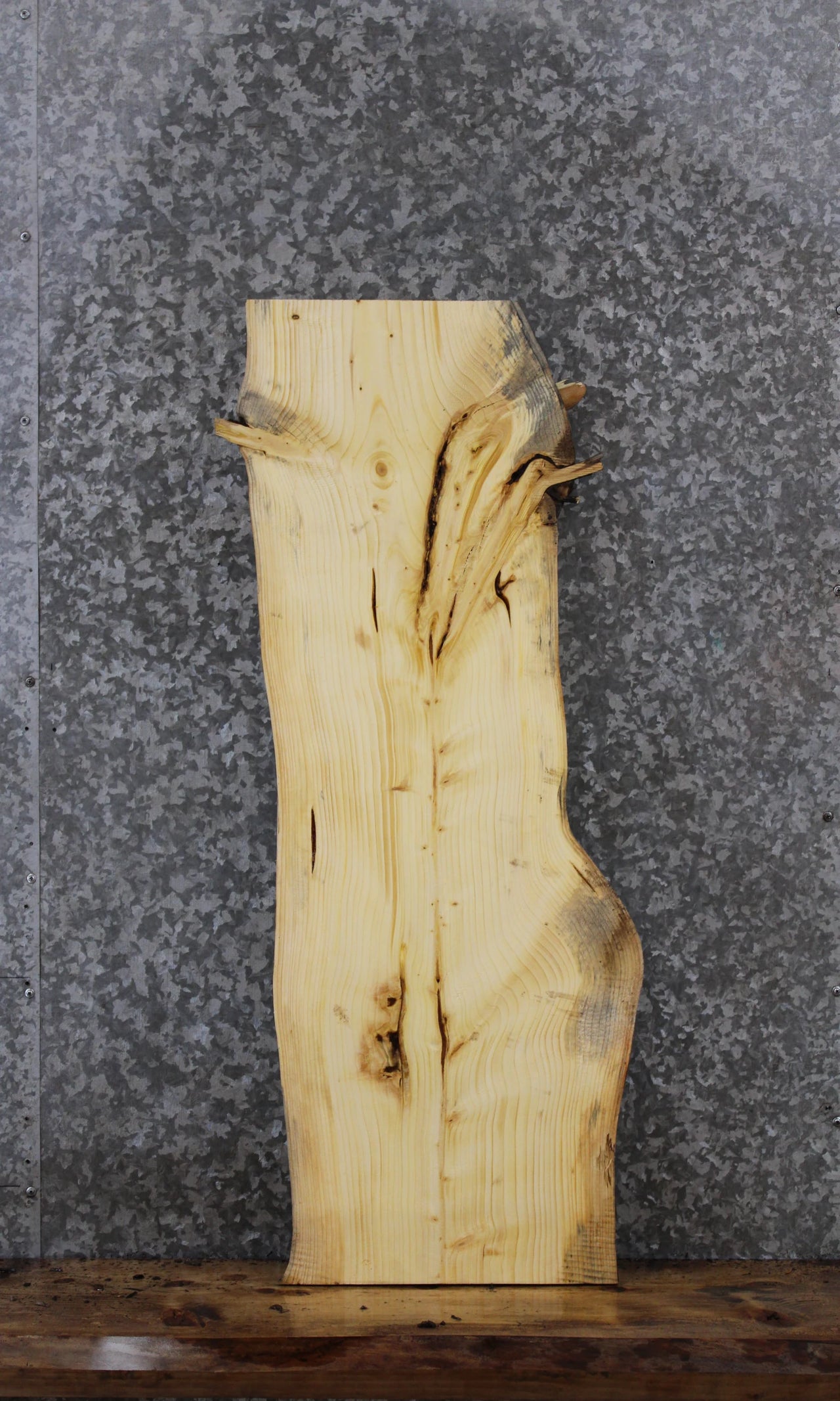 Knotty Pine Live Edge Charcuterie/Shelf Slab 1436
