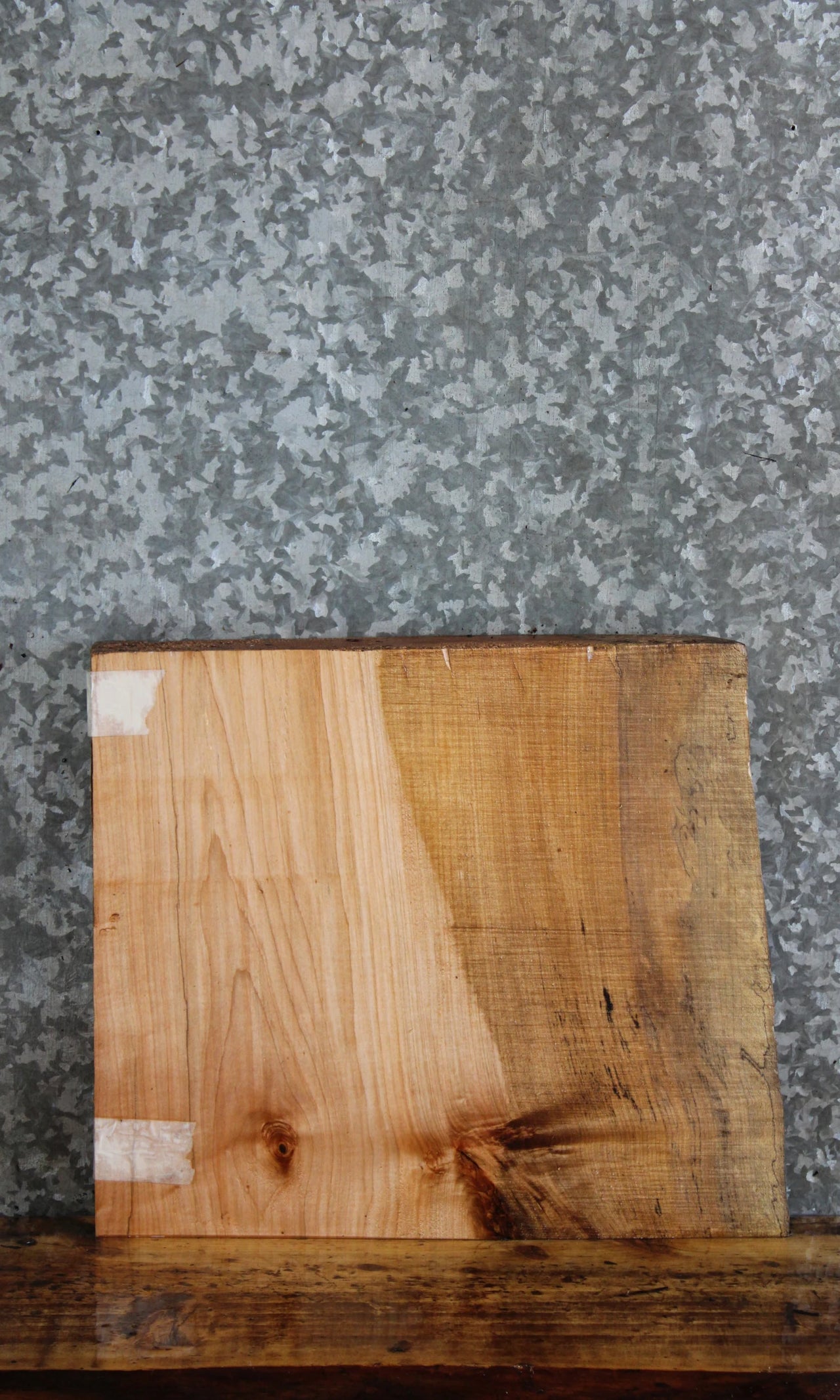 Live Edge Spalted Maple End Table/Charcuterie Board Slab 14395