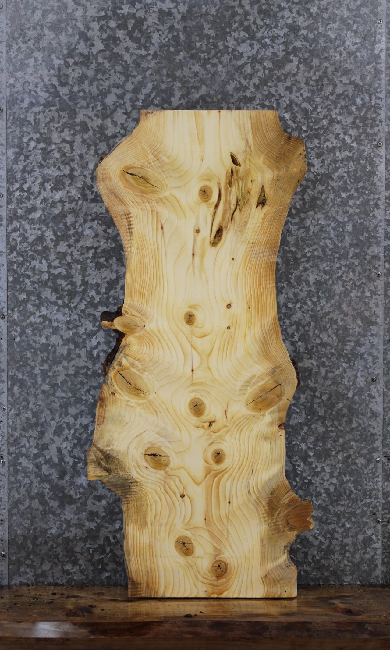 Knotty Pine Live Edge Bench/Mantel 1439