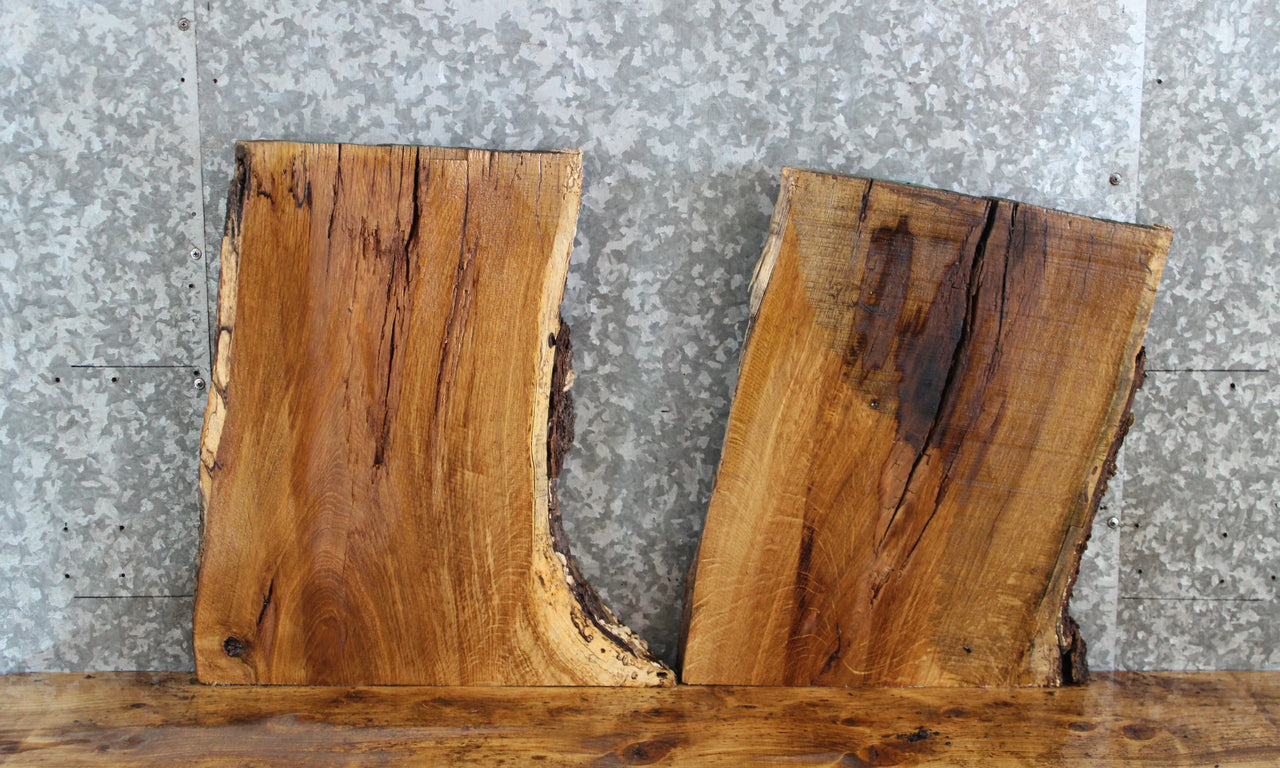 2- Live Edge Maple End Table Tops/Charcuterie Boards 14407-14408