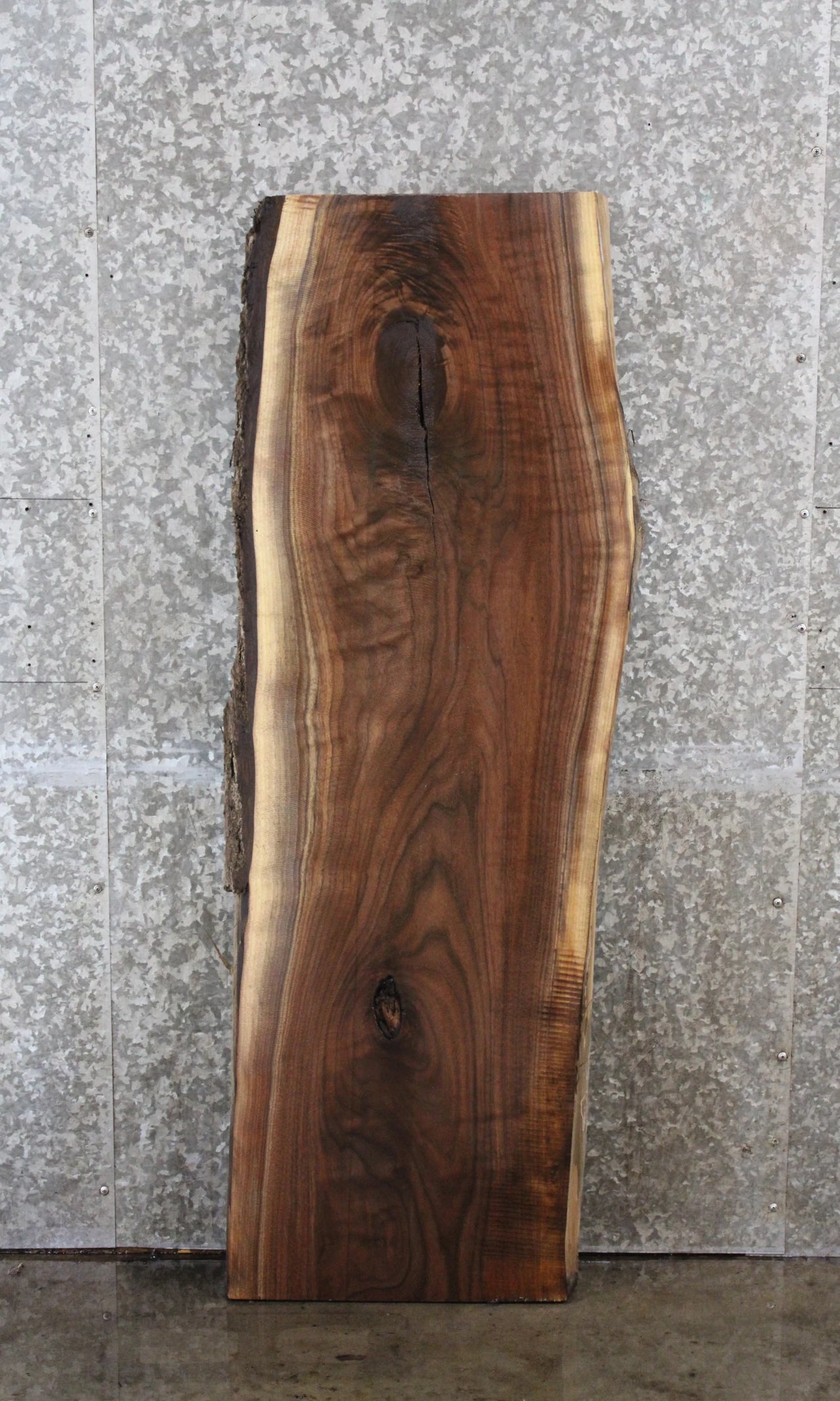 Black Walnut Live Edge Shelf/Bench Slab 1441