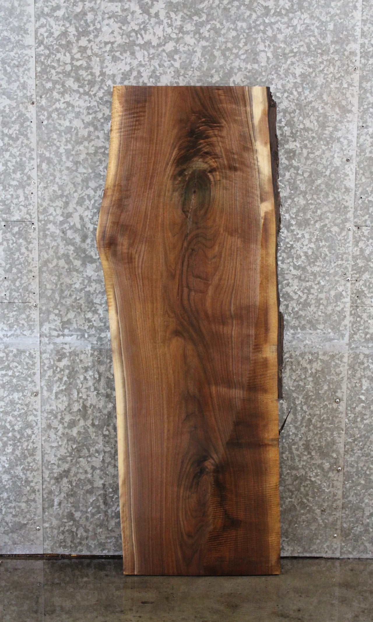 Black Walnut Live Edge Shelf/Bench Slab 1441