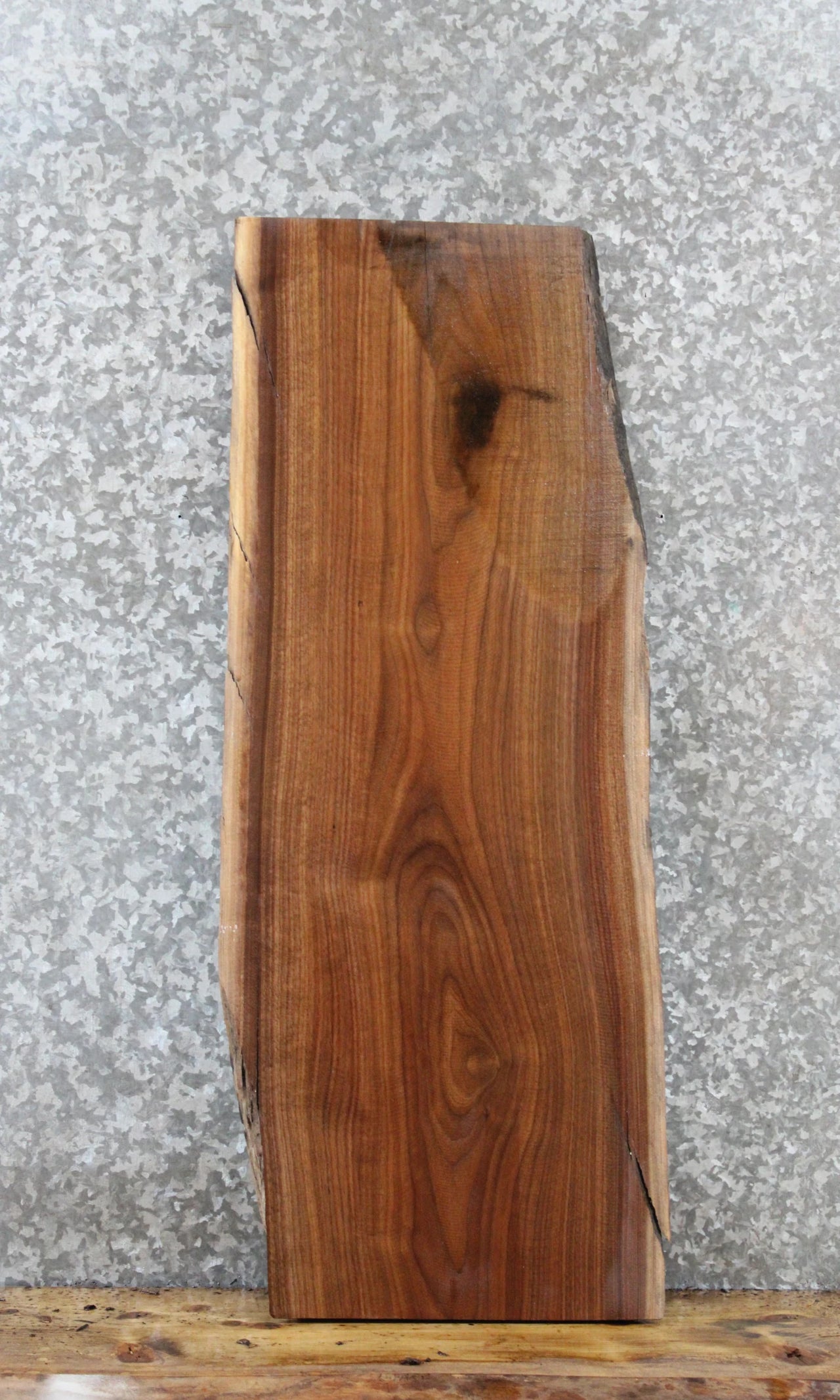 Black Walnut Live Edge Shelf/Charcuterie/End Table Slab 1444