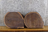 Thumbnail for 2- Rustic Partial Live Edge Round Cut Black Walnut Craft Pack 14518-14519