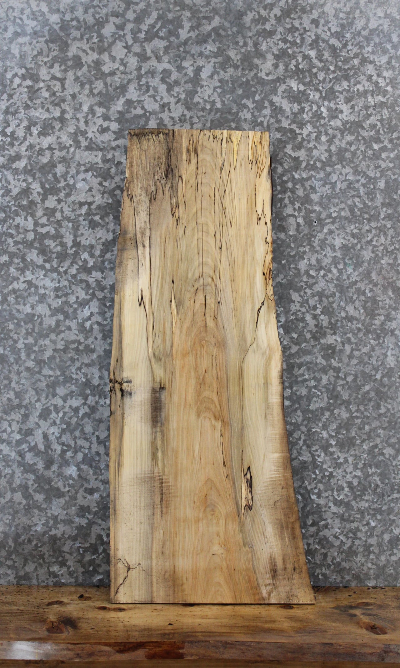 Spalted Maple Live Edge Charcuterie/Shelf Slab 1453