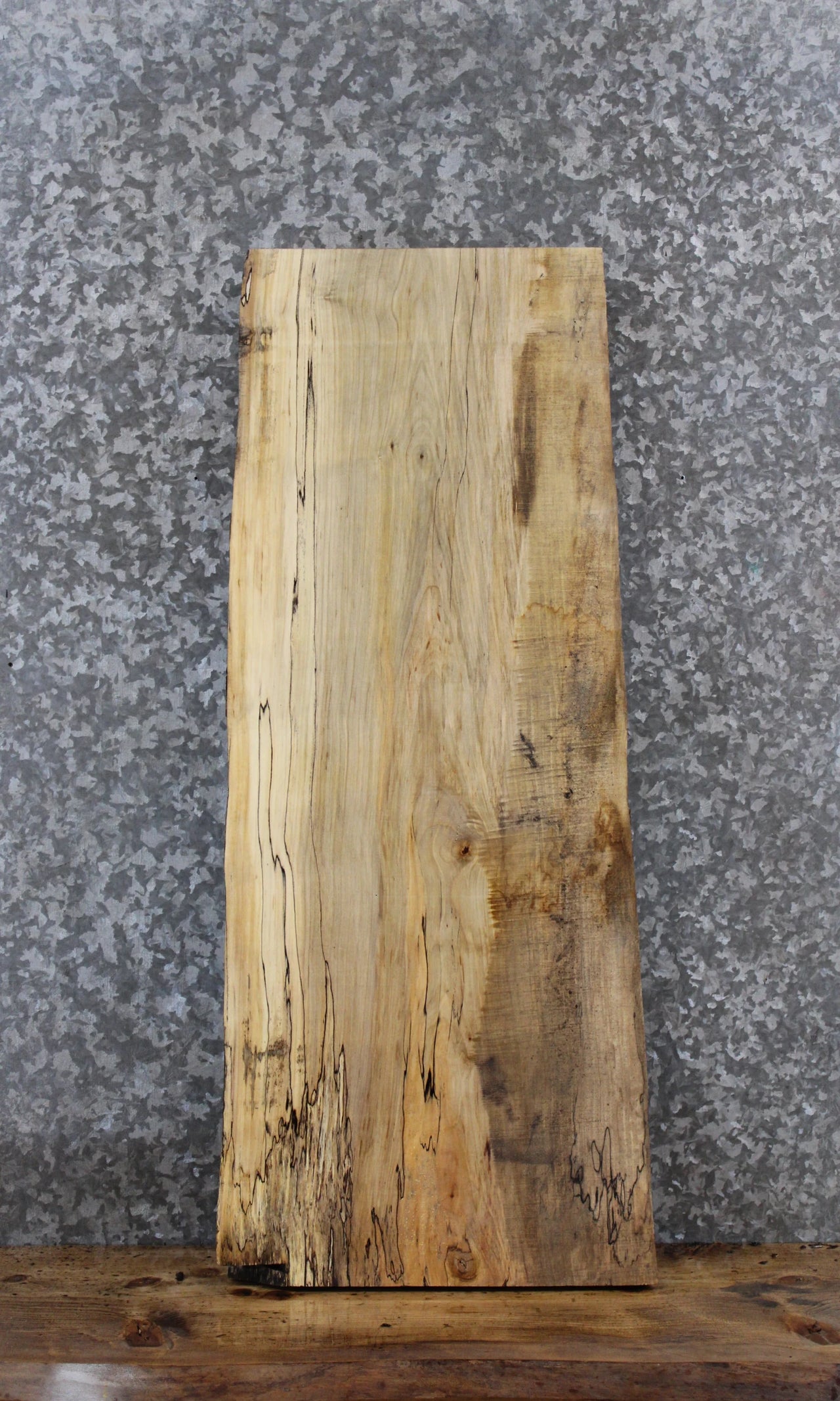 Spalted Maple Live Edge Bench/Shelf Slab 1455