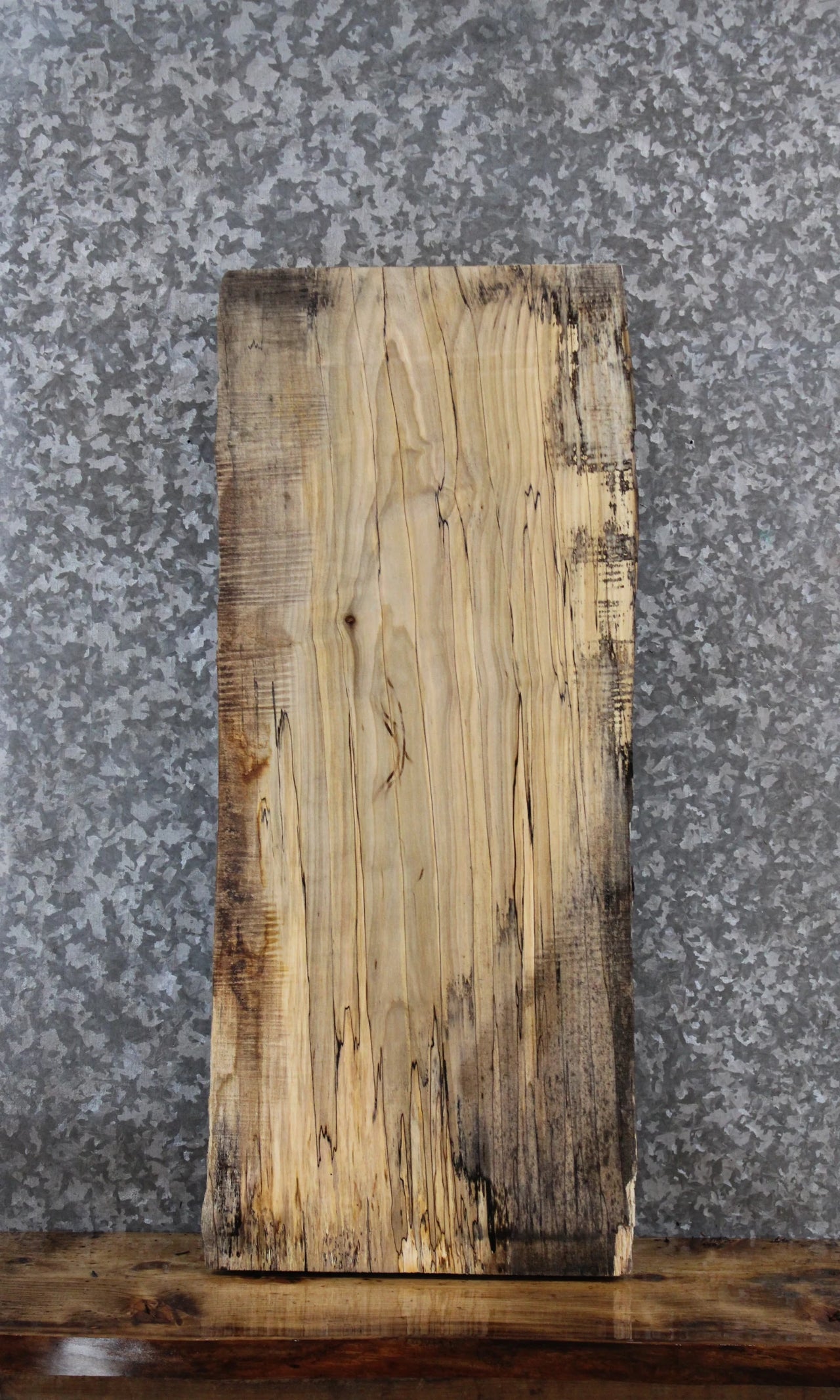 Spalted Maple Live Edge Charcuterie/Shelf Slab 1463