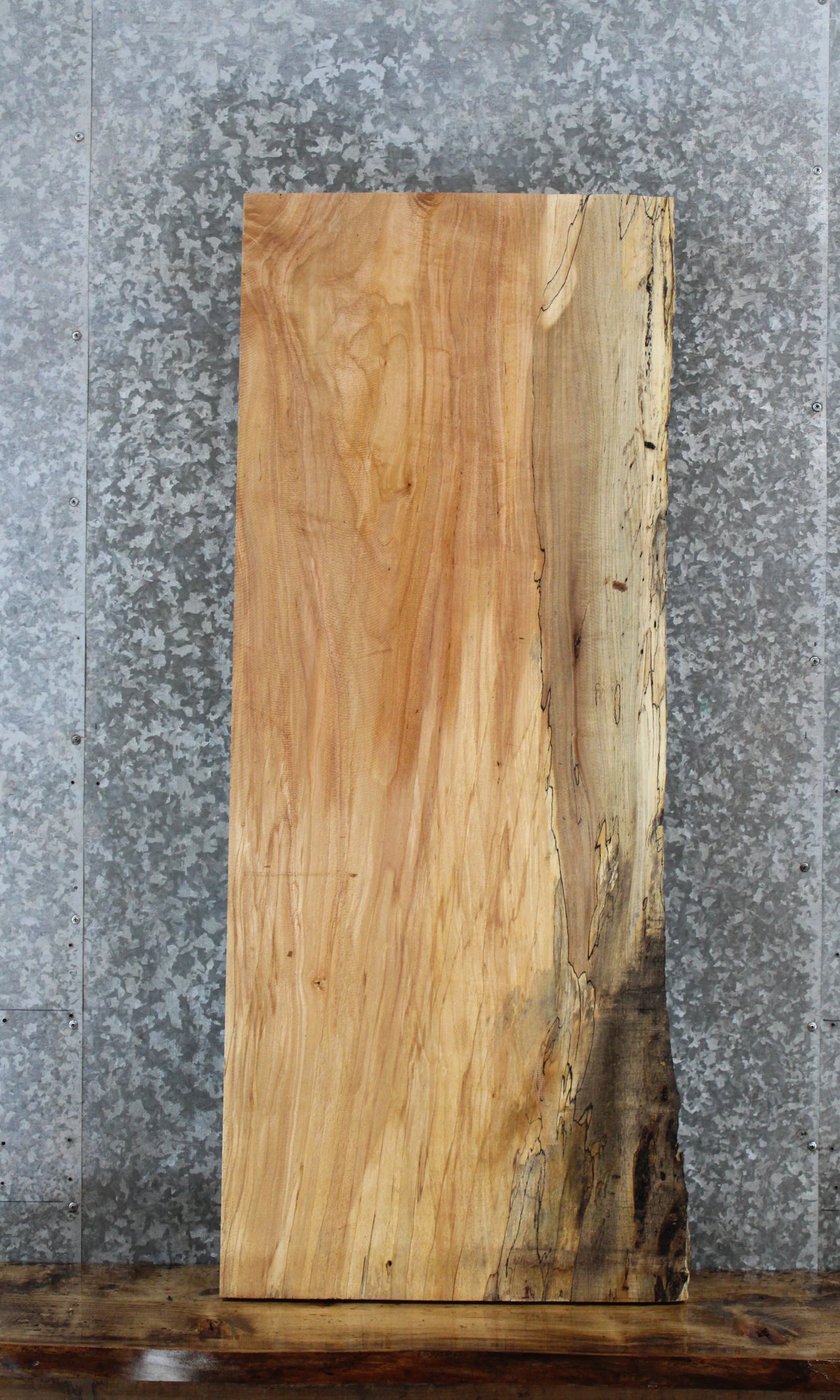 Spalted Maple Live Edge Coffee Table/Bench Slab 1465