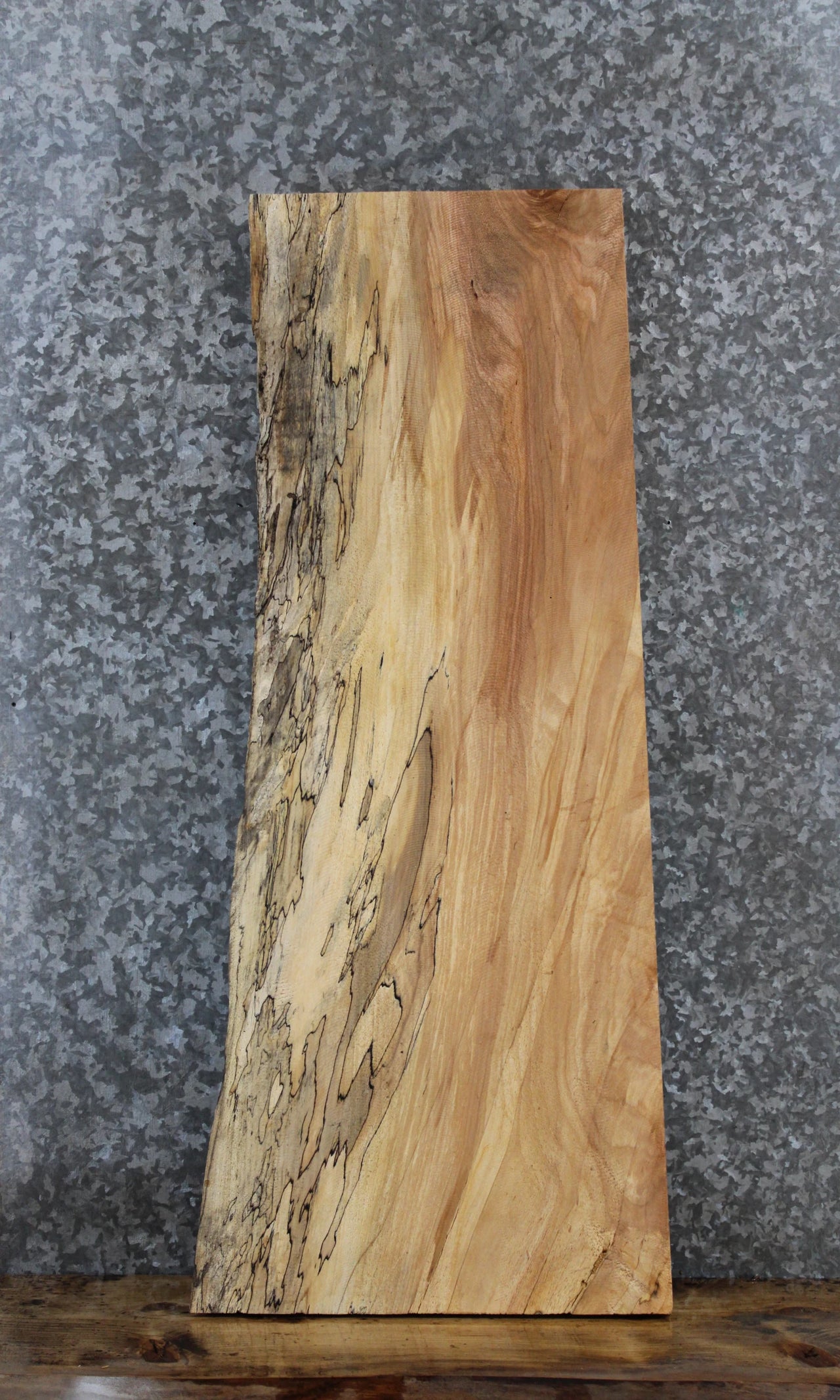 Spalted Maple Live Edge Bench/Shelf/End Table Slab 1470