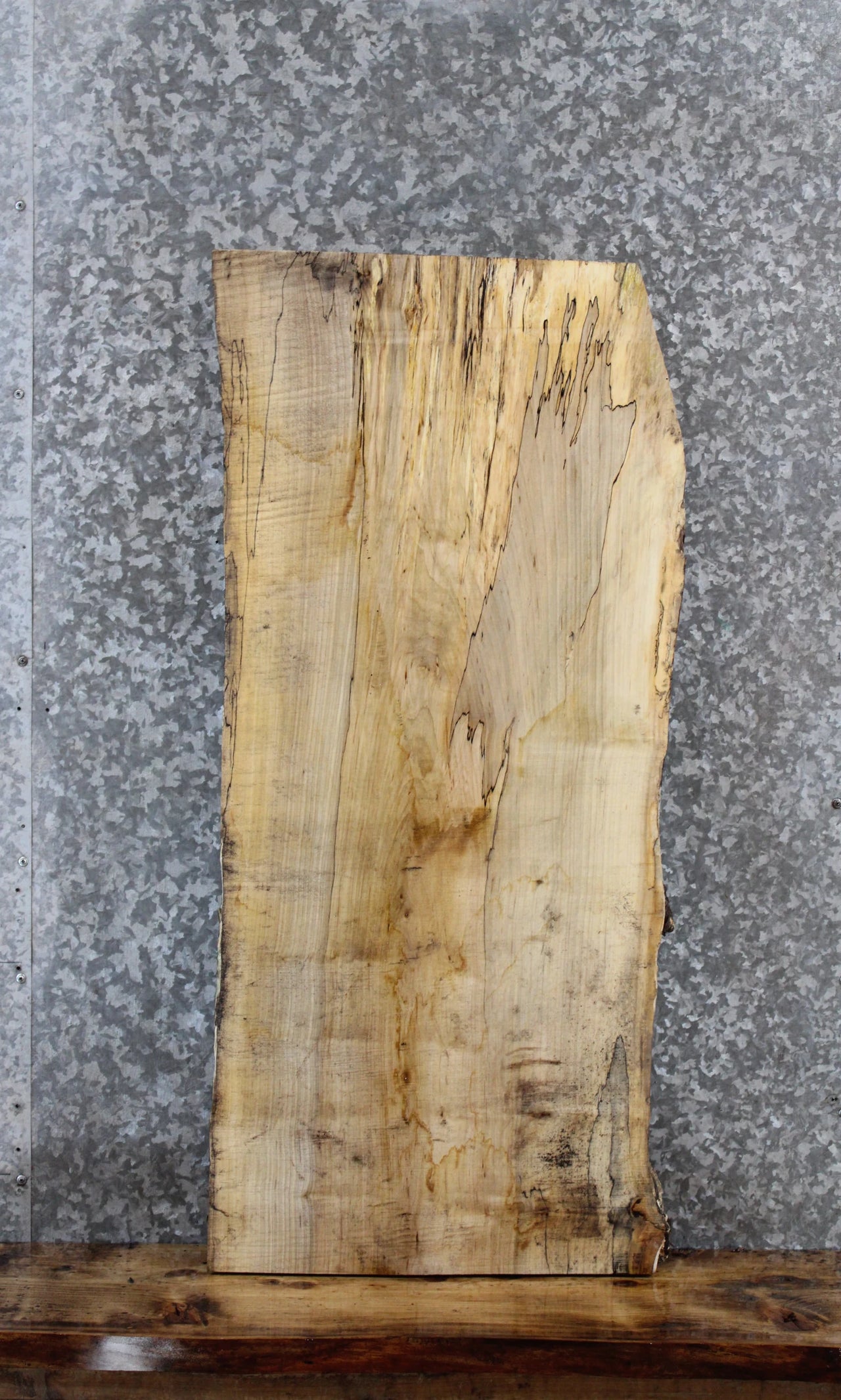 Spalted Maple Live Edge Bench/Coffee Table Slab 1486
