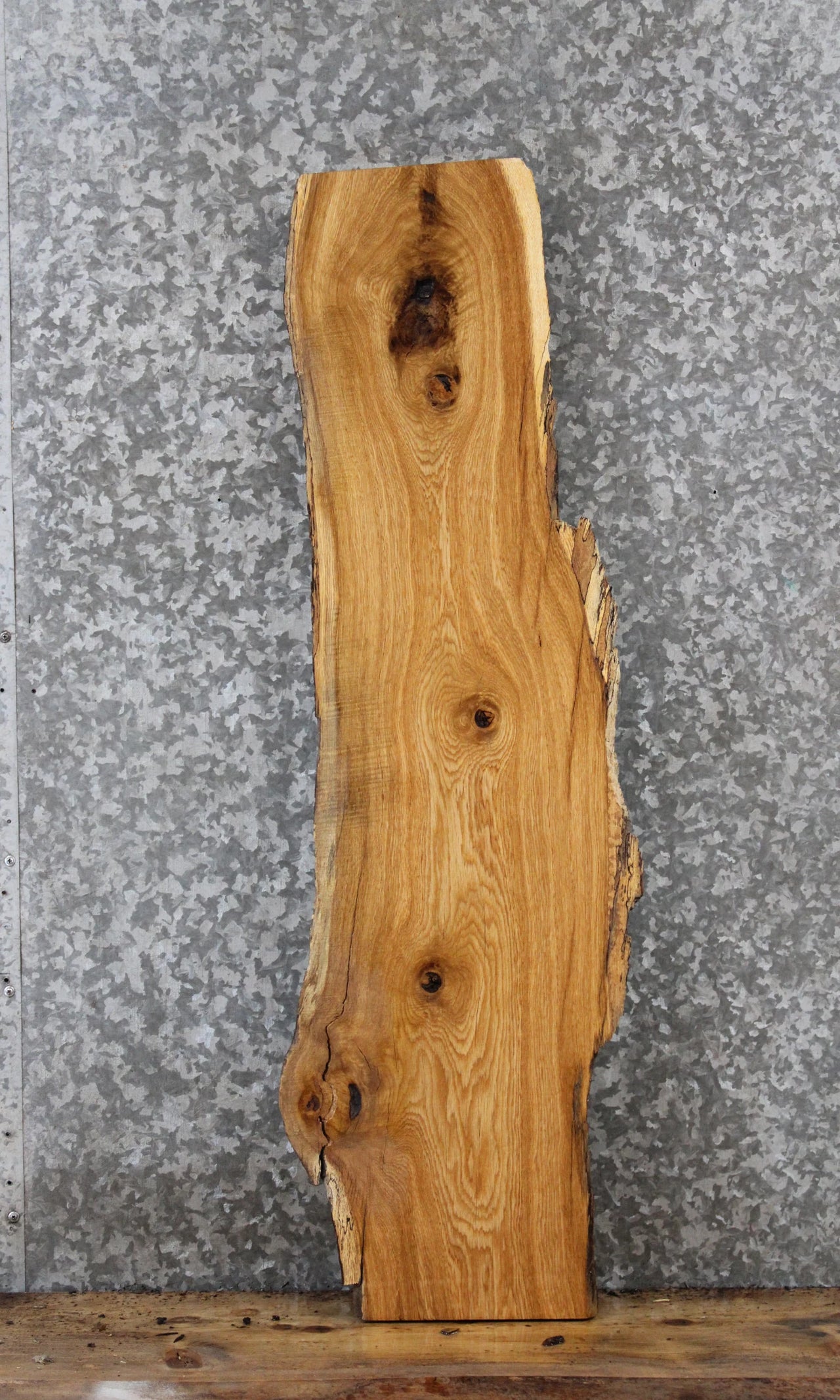 White Oak Coat Hanger Mount/Shelf Slab 1488