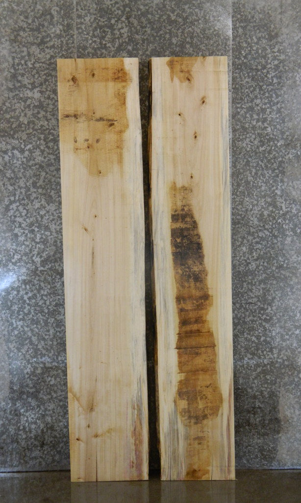 2- Spalted Maple Bookmatched Kitchen Table Top Slabs CLOSEOUT 15-16