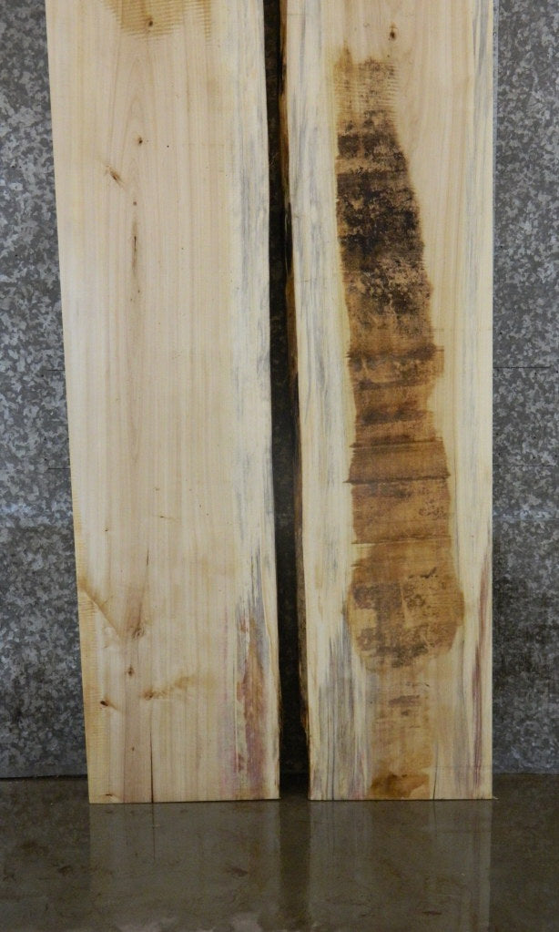 2- Spalted Maple Bookmatched Kitchen Table Top Slabs CLOSEOUT 15-16