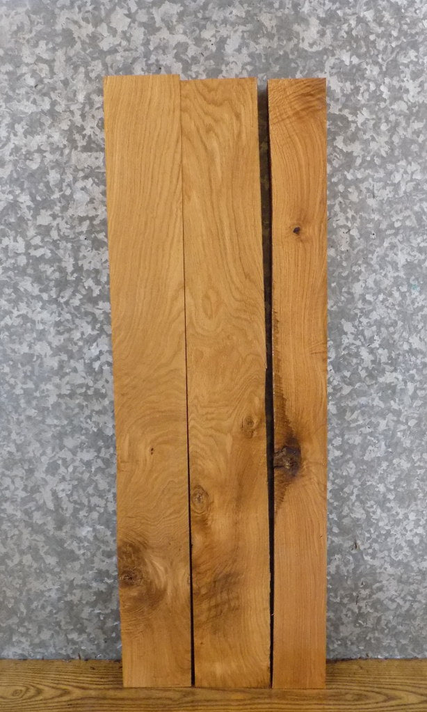3- Kiln Dried White Oak Rustic Lumber Boards/Craft Pack Slabs 15006