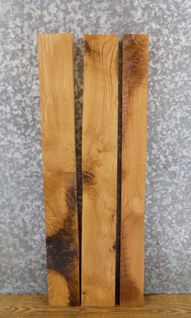 3- Kiln Dried White Oak Rustic Lumber Boards/Craft Pack Slabs 15006