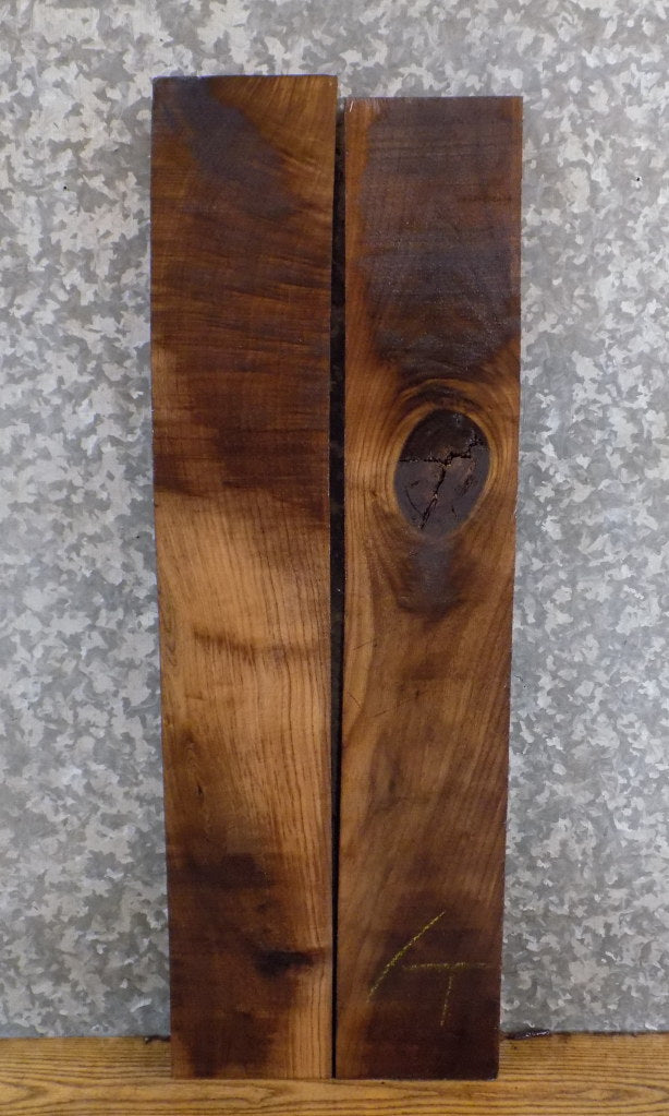 2- Kiln Dried Black Walnut Rustic Shelf Slabs/Lumber Boards 15104-15105