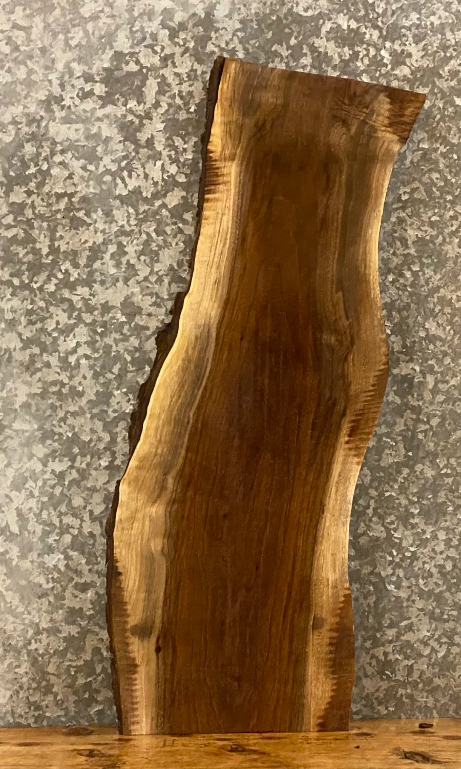 Black Walnut Live Edge Entry Way Table Top Wood Slab 1547