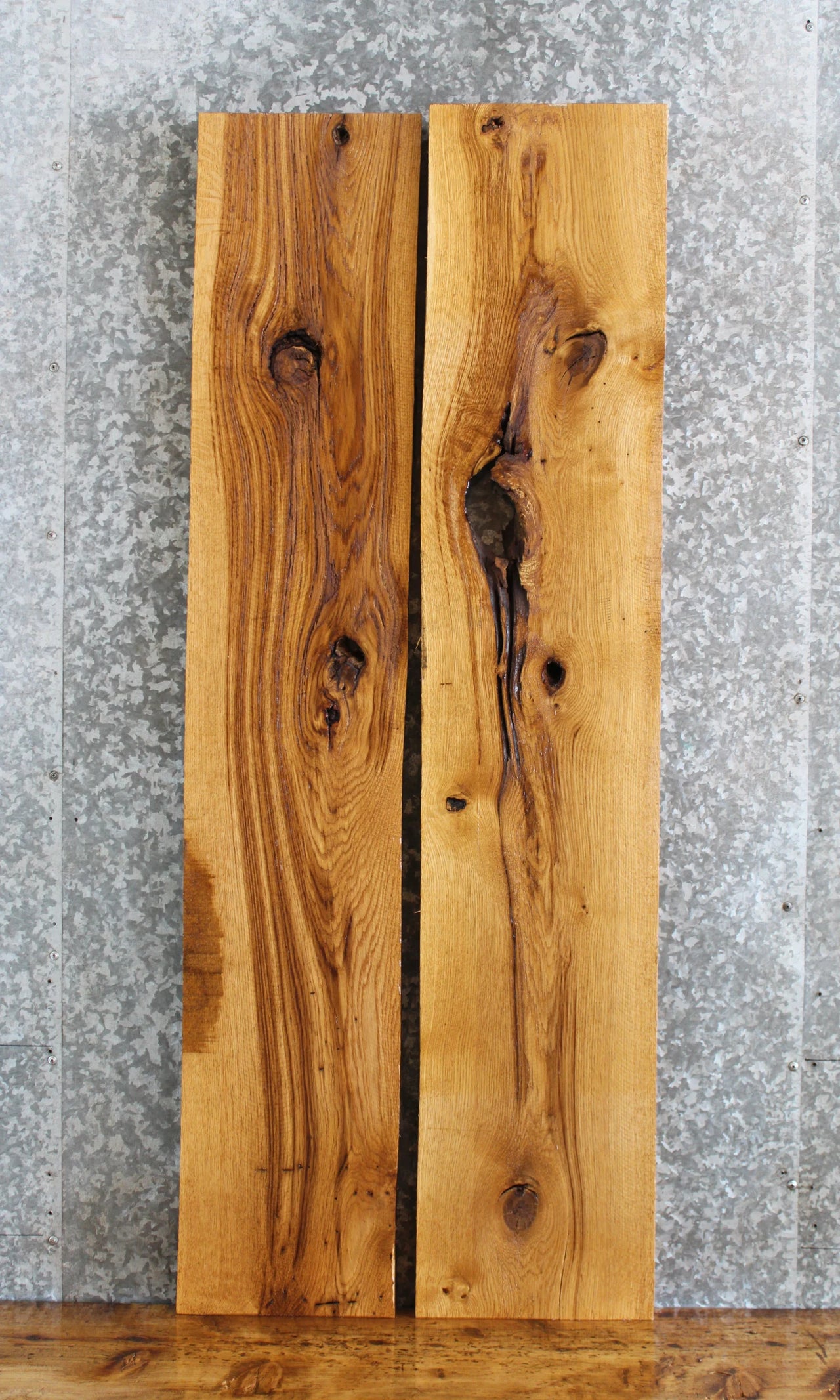 2- White Oak Rustic Kiln Dried Lumber Boards/DIY Project 15622-15623