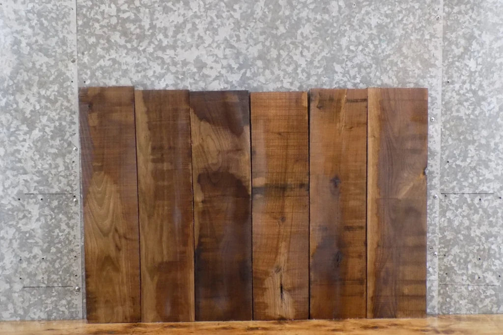 6- Salvaged Black Walnut Craftwood Pack/Lumber Boards# 15640,15680-15684