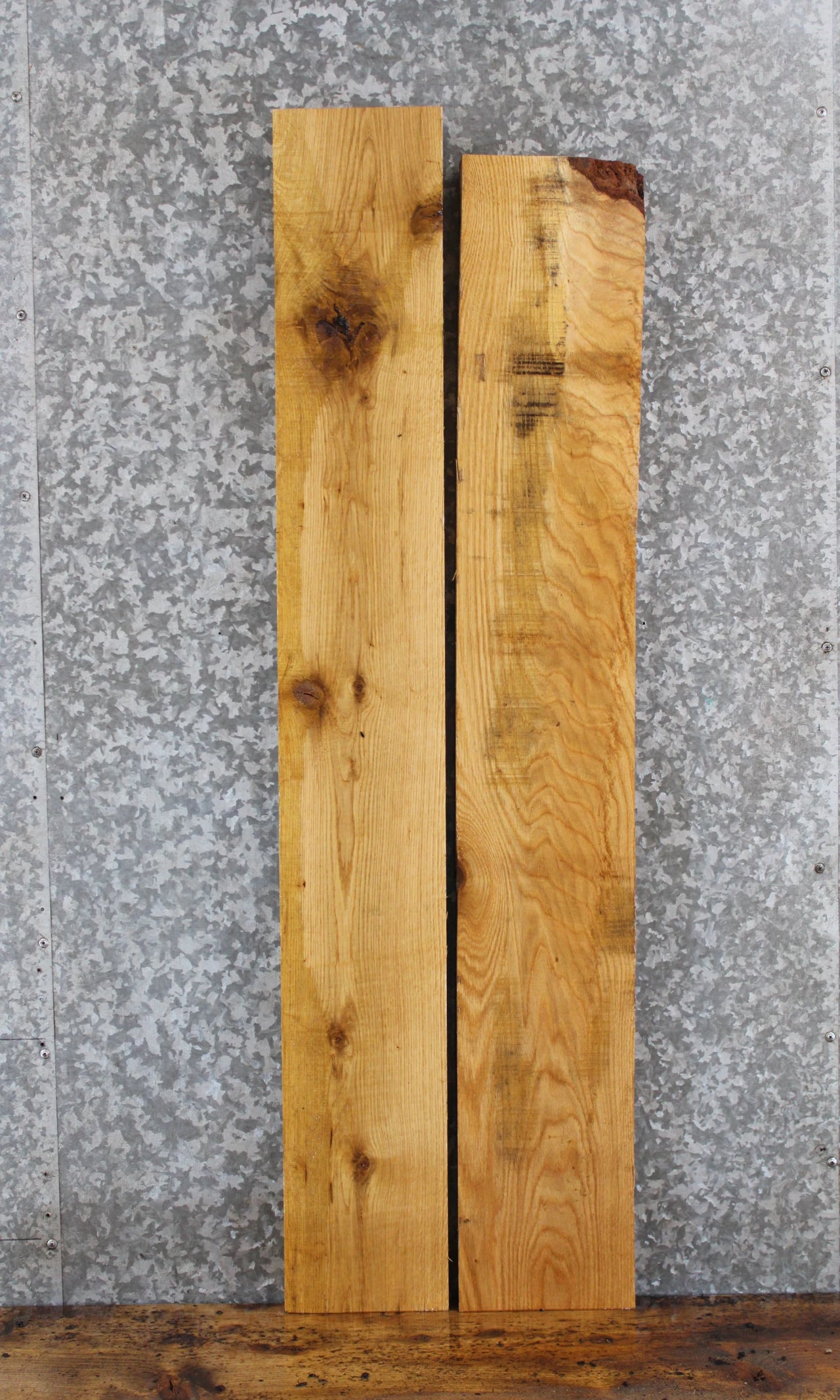 2- Live Edge White Oak Lumber Boards/DIY Project 15689-15690