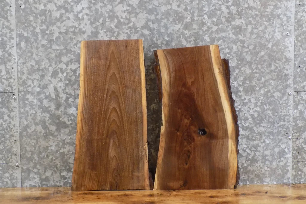 2- Black Walnut Taxidermy Mount/End Table Top Slabs CLOSEOUT 1877-1878