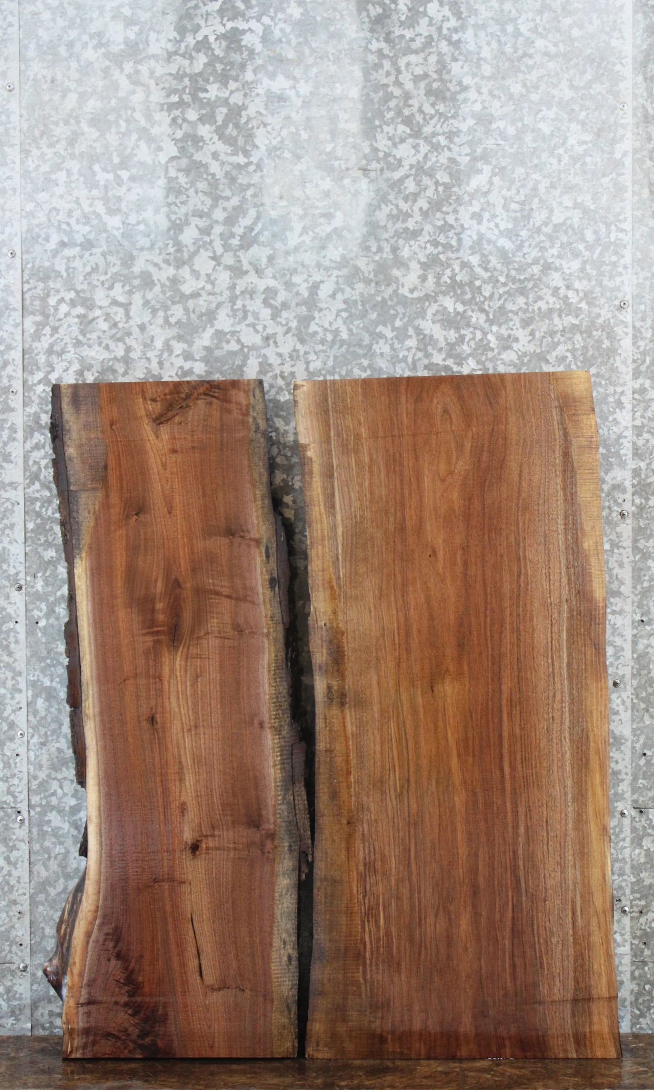 2- Live Edge Black Walnut Side/Console Table Top Slabs 1649-1650
