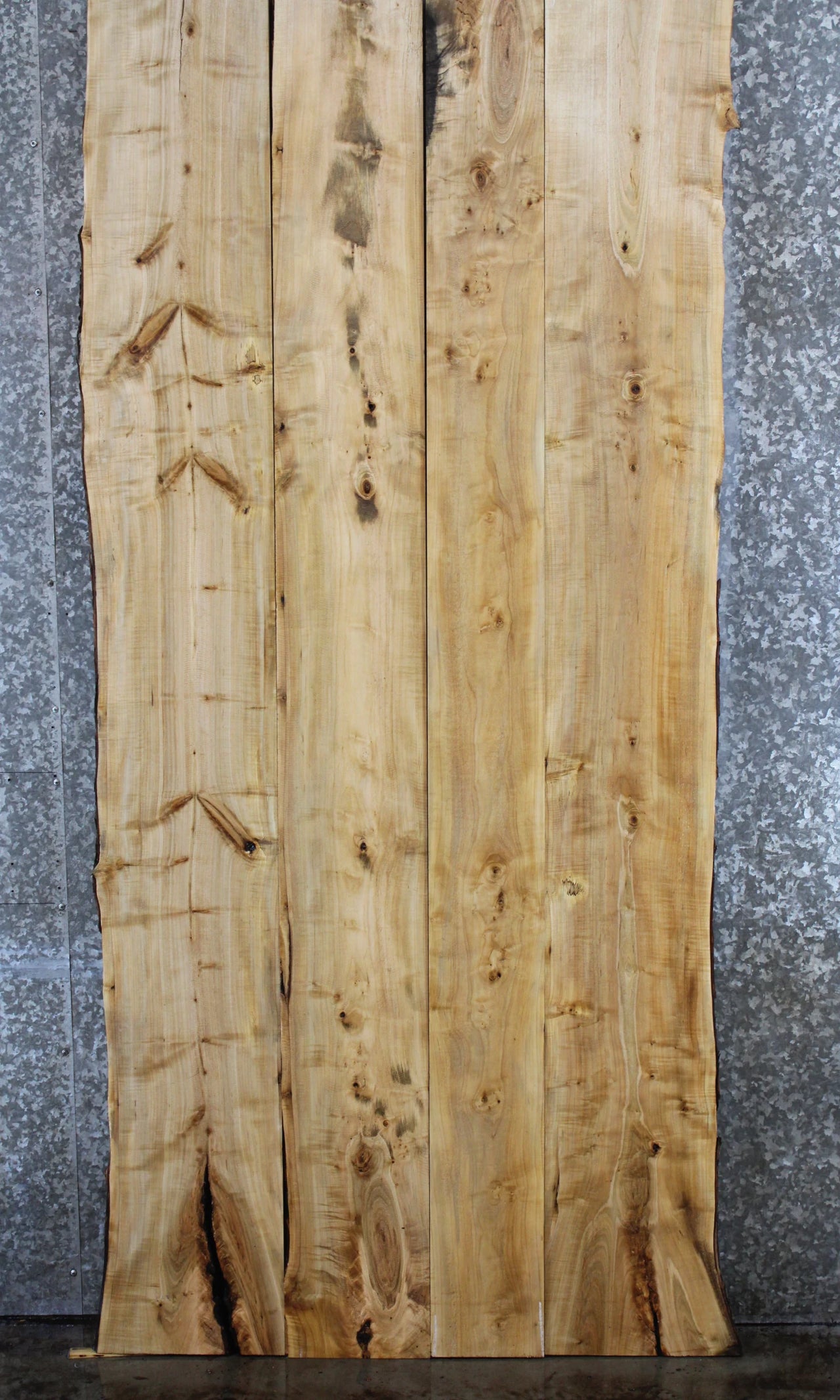 4- Natural Edge Maple Conference Table Top Slabs 167-170