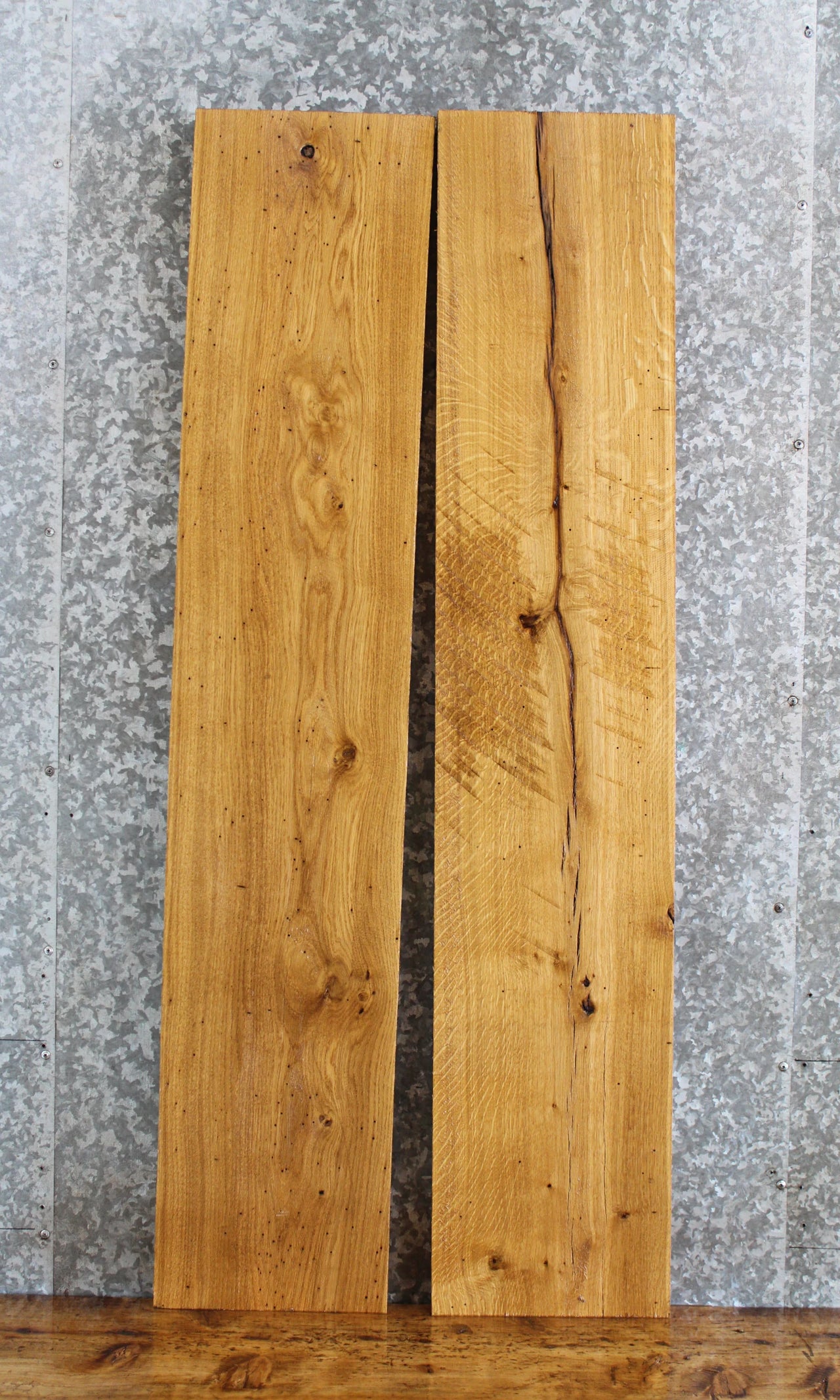 2- White Oak Rustic Kiln Dried Lumber Boards/DIY Project 16759-16760