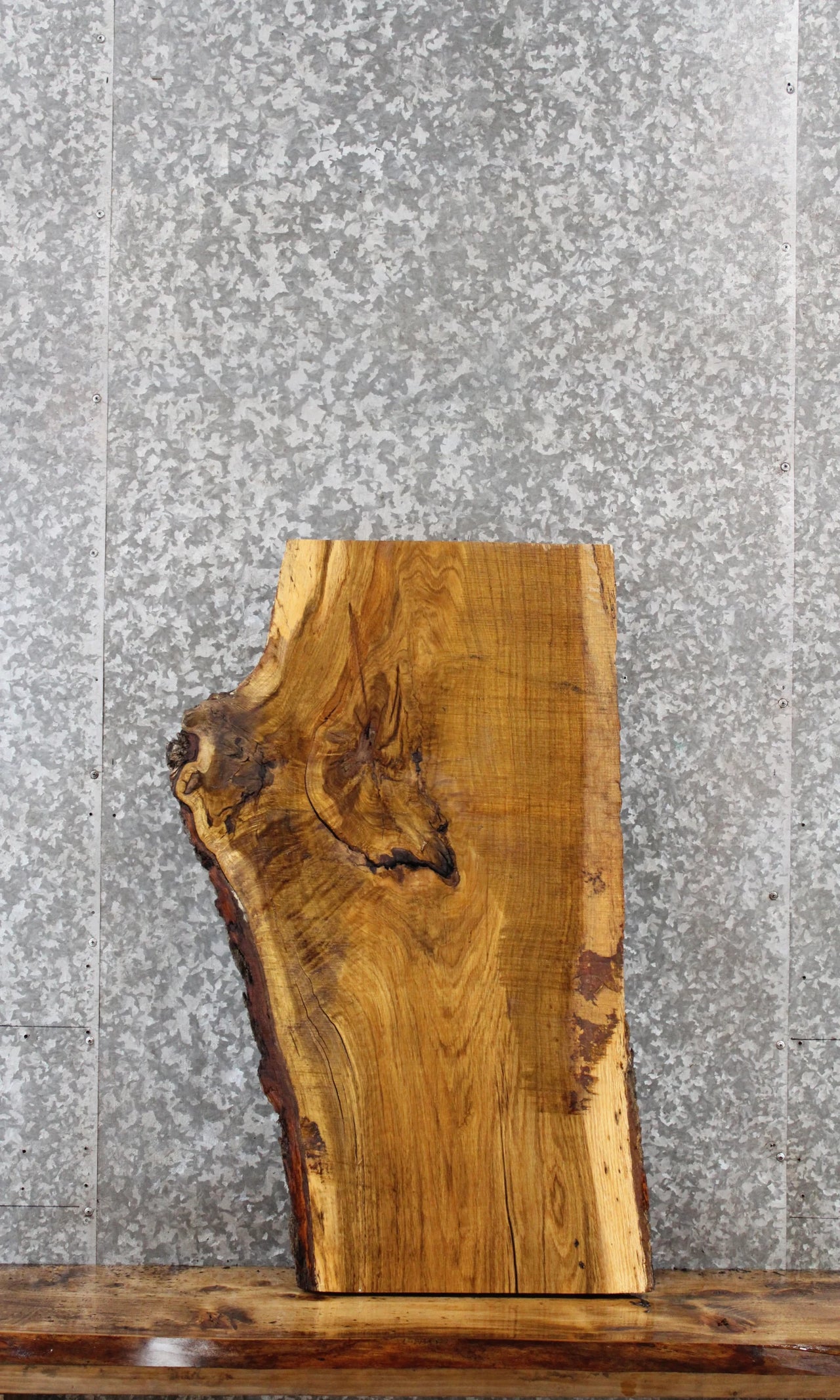 White Oak Live Edge/Natural Edge End Table/Charcuterie Board 1713