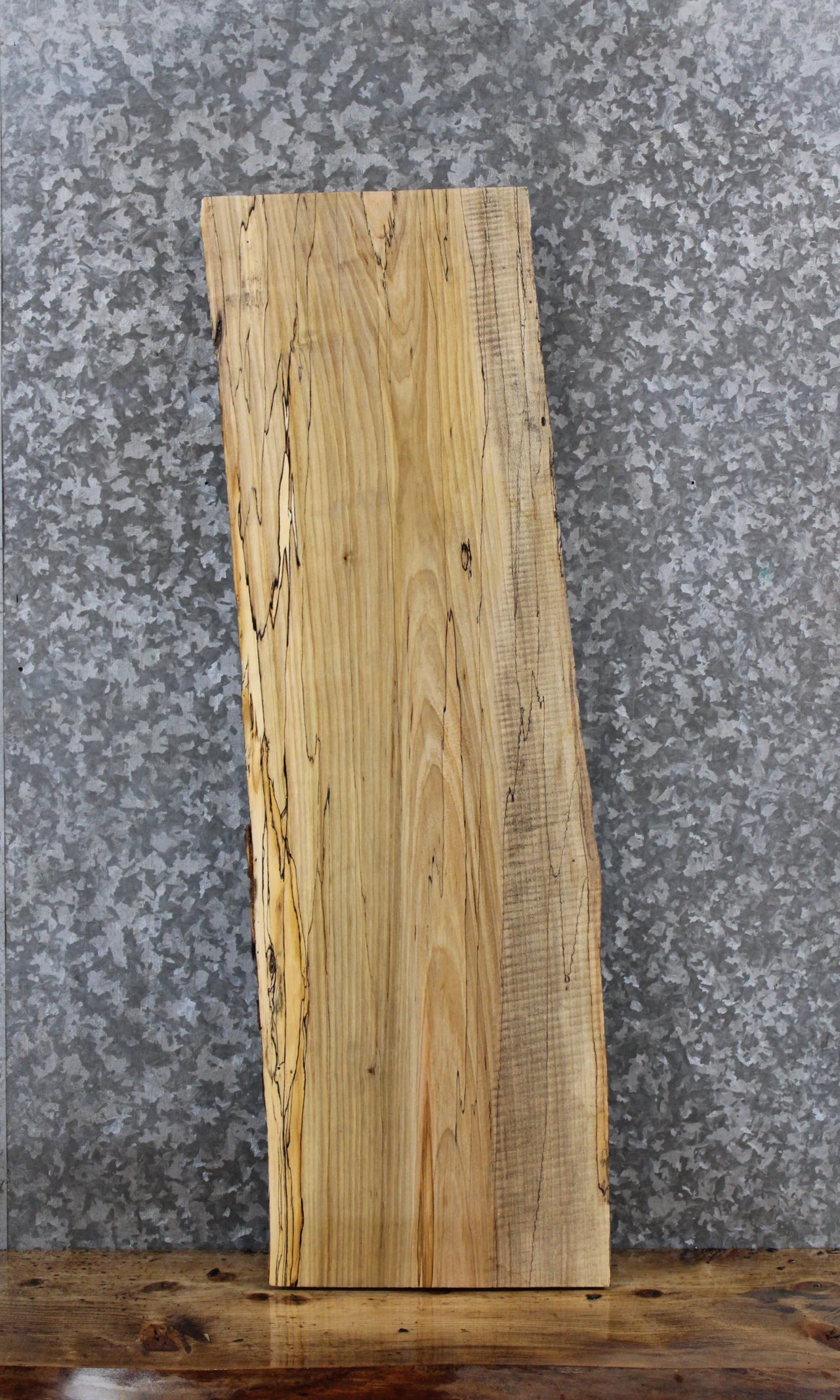 Spalted Maple Live Edge Charcuterie/Shelf Slab 1732
