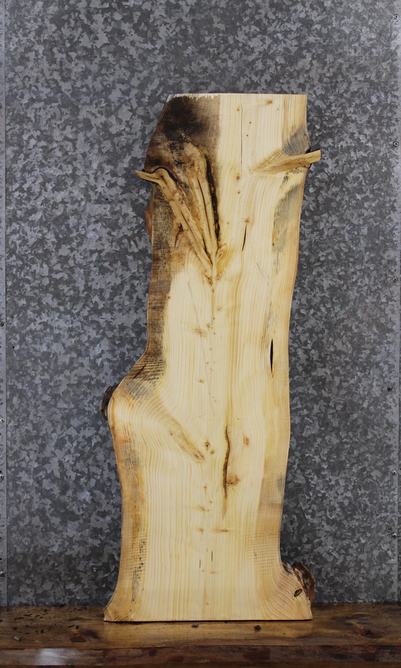 Knotty Pine Live Edge Bench/Shelf Slab 1742