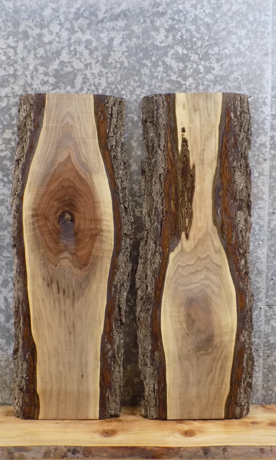 2- Live Edge Black Walnut Wall Shelves/End Tables 1776-1777