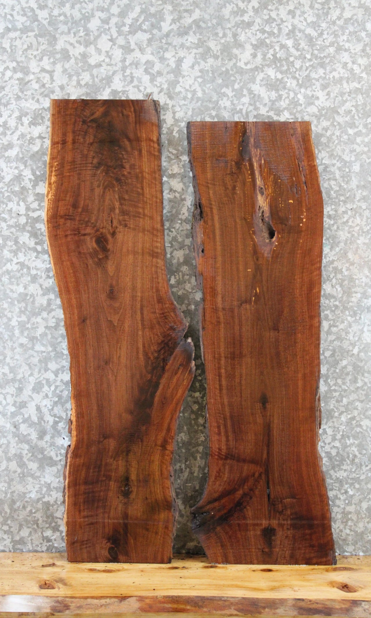 2- Live Edge Black Walnut Charcuterie Boards 1778-1779