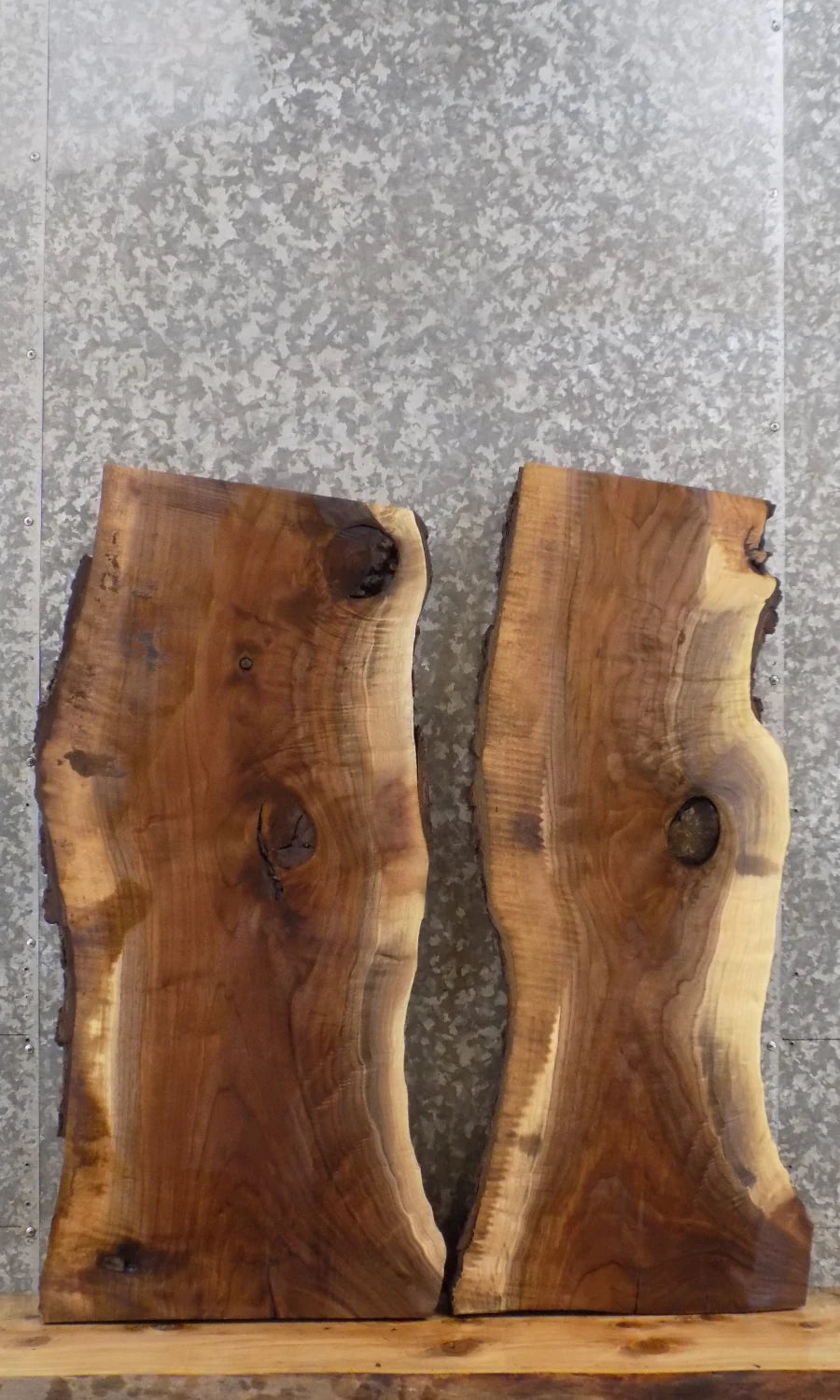 2- Live Edge Black Walnut Coffee Table Tops/Side table Tops 1815-1816