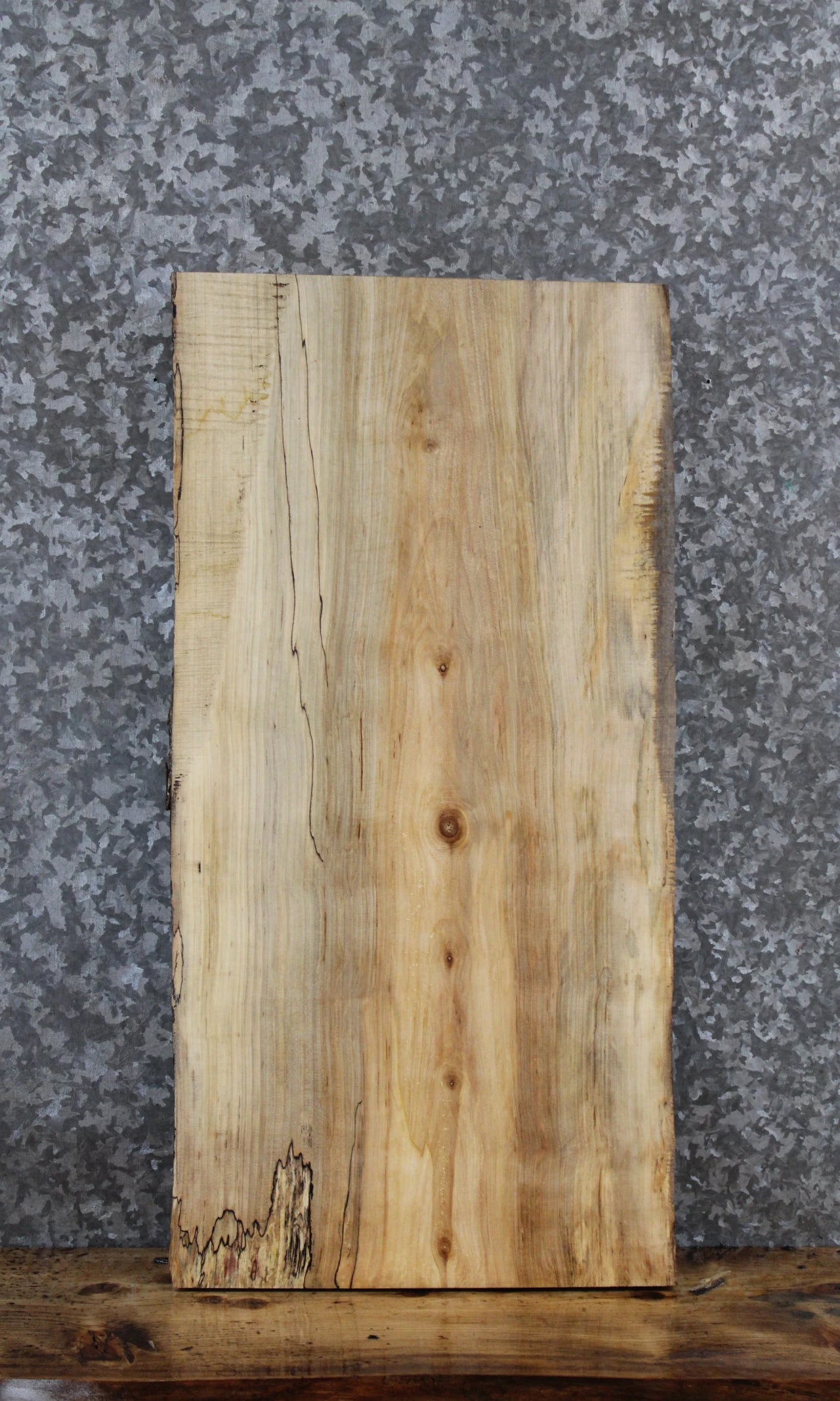 Spalted Maple Live Edge Charcuterie/End Table Slab 1829