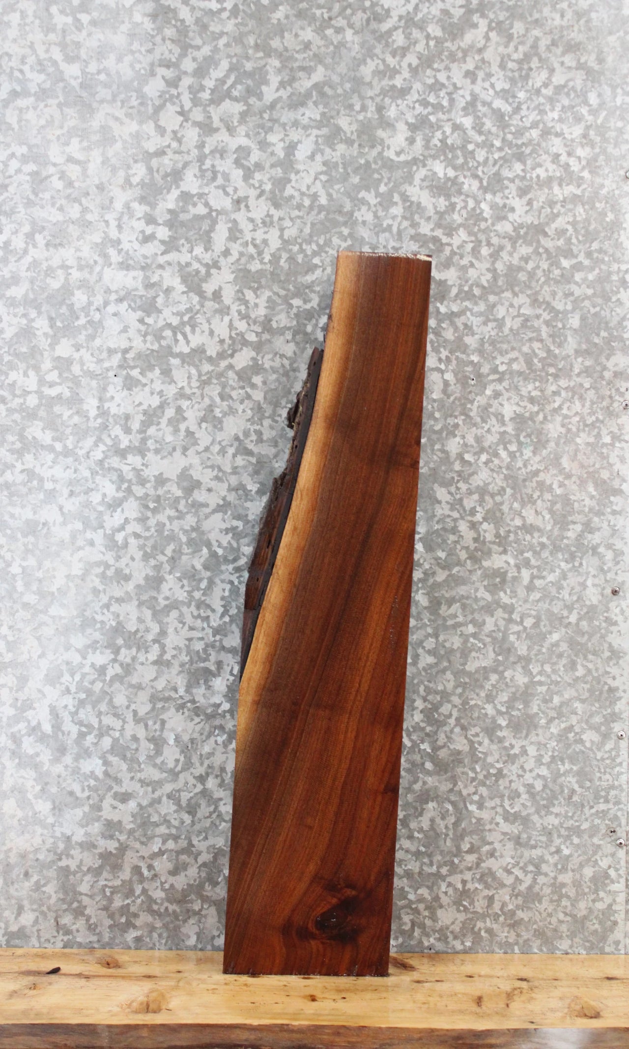 Live Edge Thick Cut Black Walnut Mantel Slab 1836