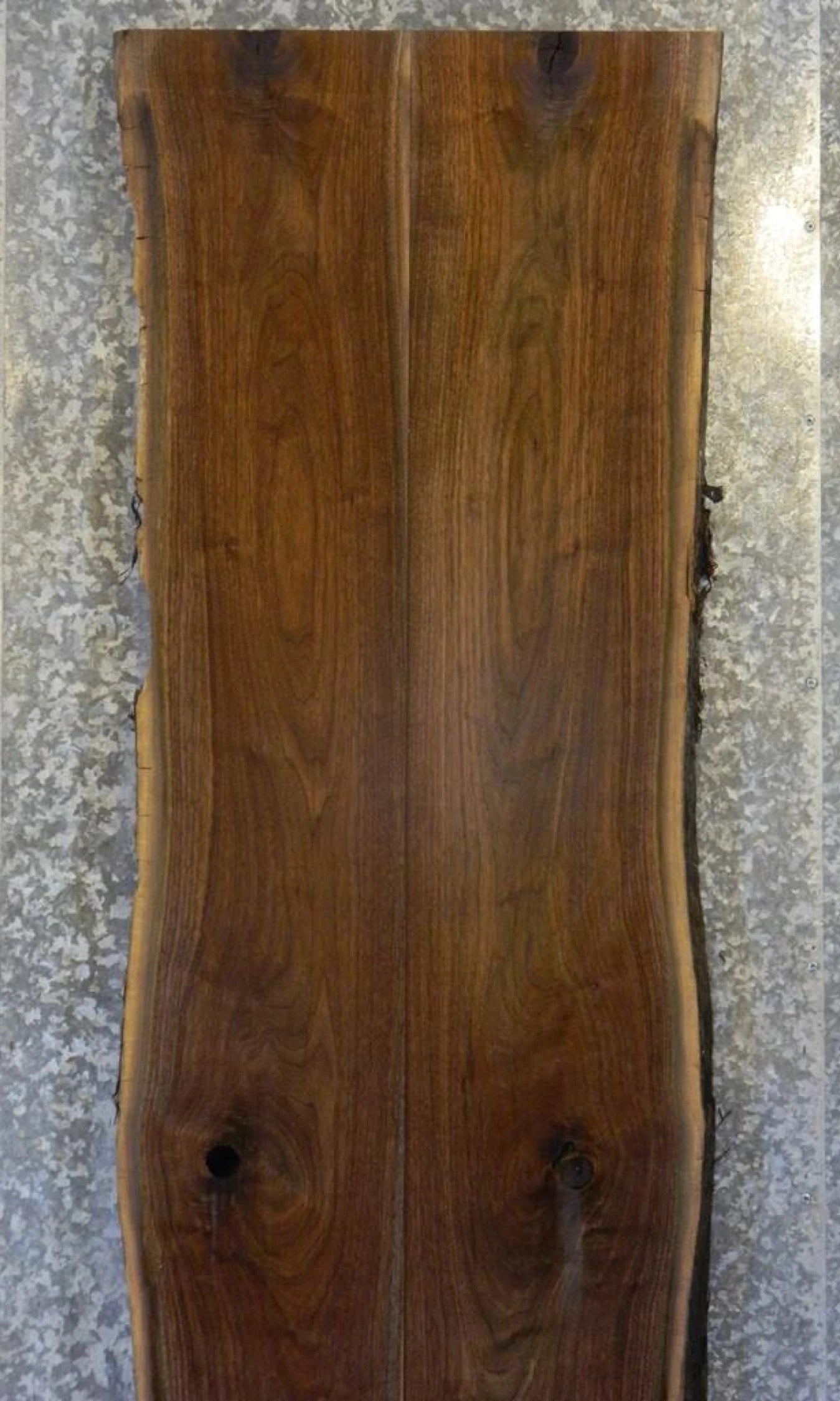 2- Live Edge Black Walnut Countertop, Bar Top Bookmatched Set 2-3
