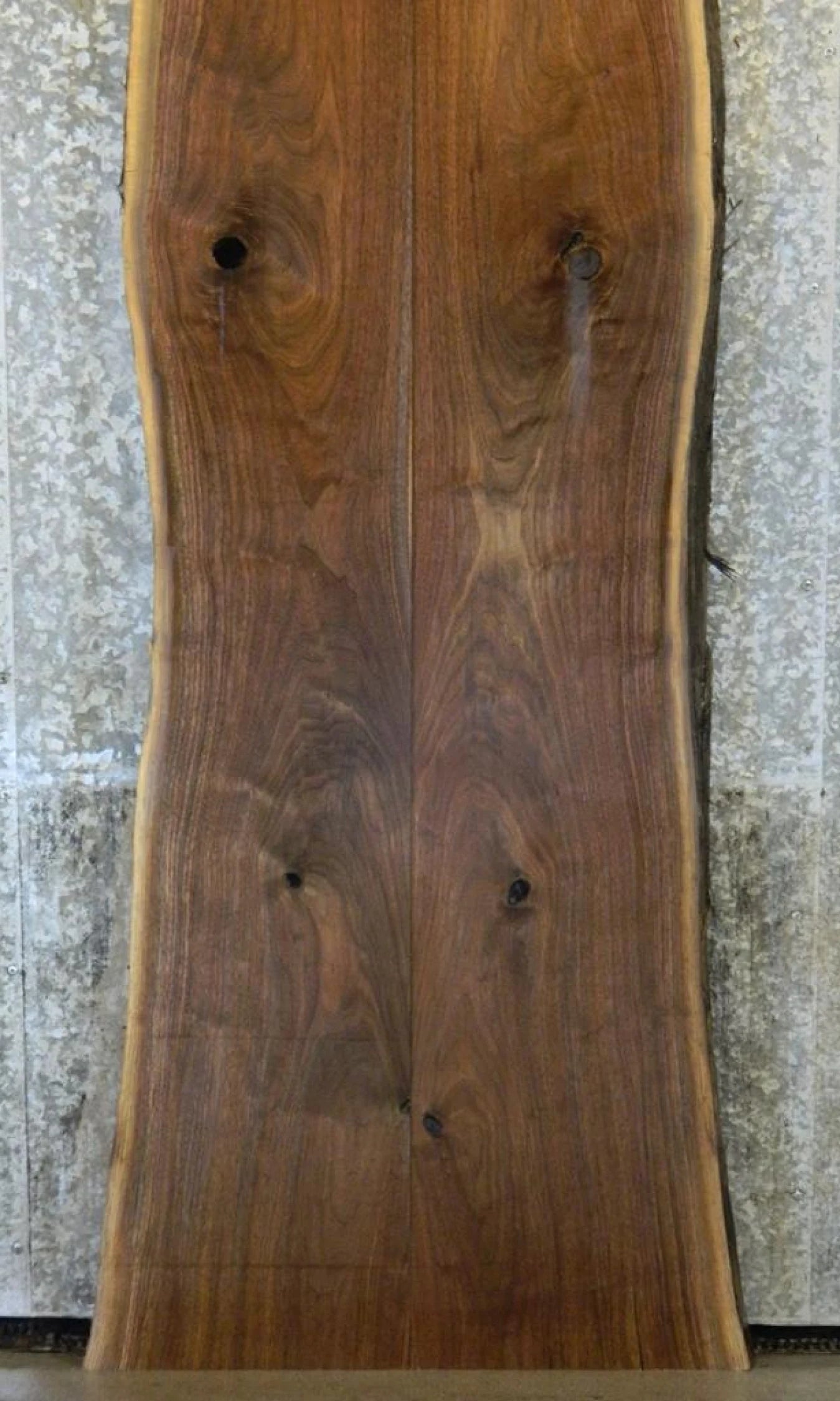 2- Live Edge Black Walnut Countertop, Bar Top Bookmatched Set 2-3