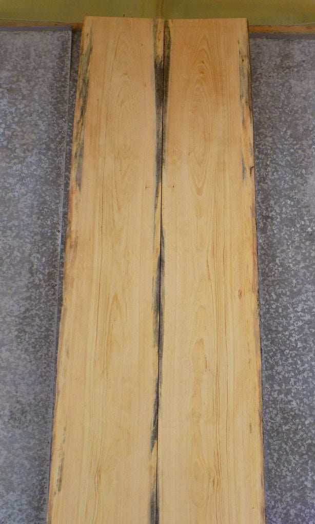 2- Knotty Pine Conference/Dining Table Top Slabs, 14' Long 20043-20044