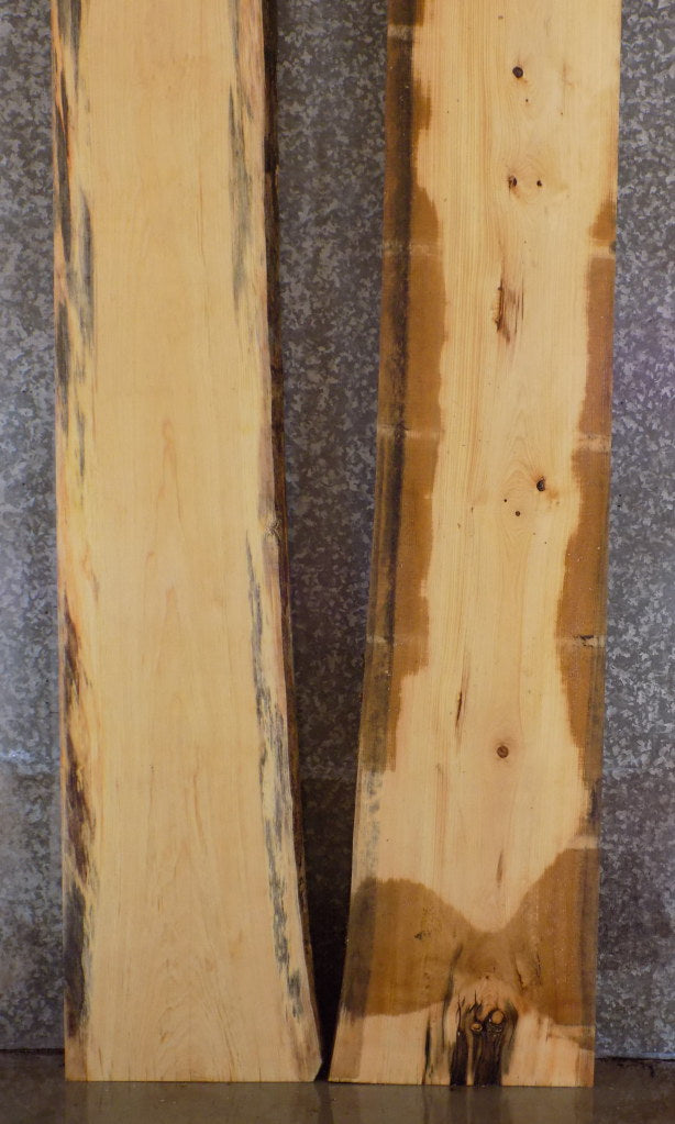 2- Knotty Pine Conference/Dining Table Top Slabs, 14' Long 20043-20044