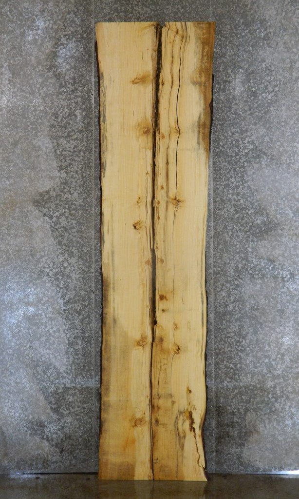 2- Pine Live Edge Bark River Table Top Slab Halves CLOSEOUT 20061