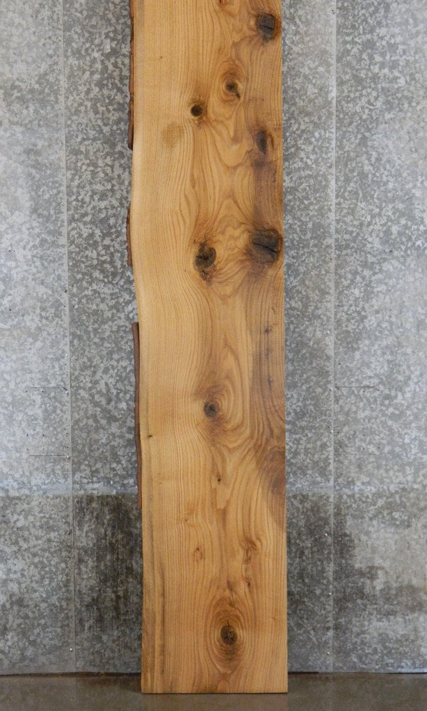 Live Edge Red Oak Rustic Table Top, Bar Top Wood Slab 20126
