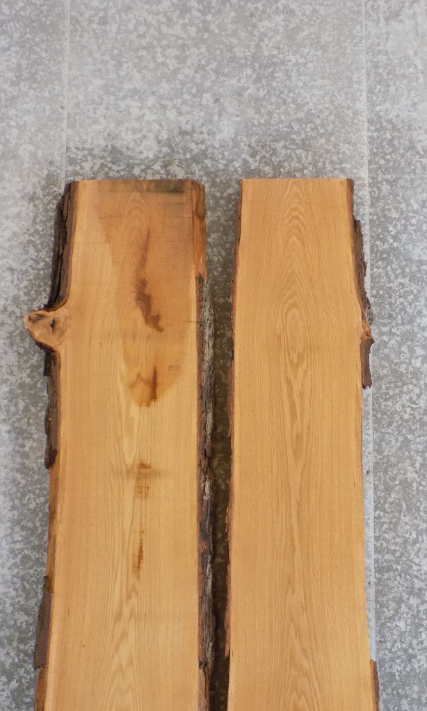 2- Live Edge Bark White Oak Bar/Table Top Slabs CLOSEOUT 20175-20176