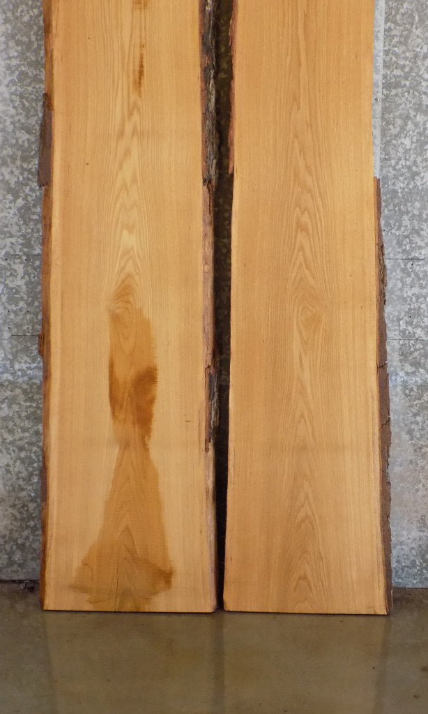2- Live Edge Bark White Oak Bar/Table Top Slabs CLOSEOUT 20175-20176