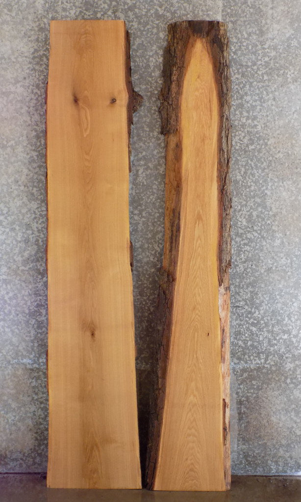 2- Live Edge Bark White Oak Bar/Table Top Slabs CLOSEOUT 20175-20176