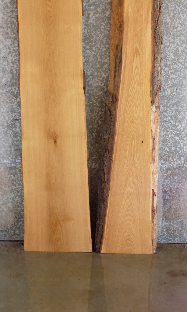 2- Live Edge Bark White Oak Bar/Table Top Slabs CLOSEOUT 20175-20176