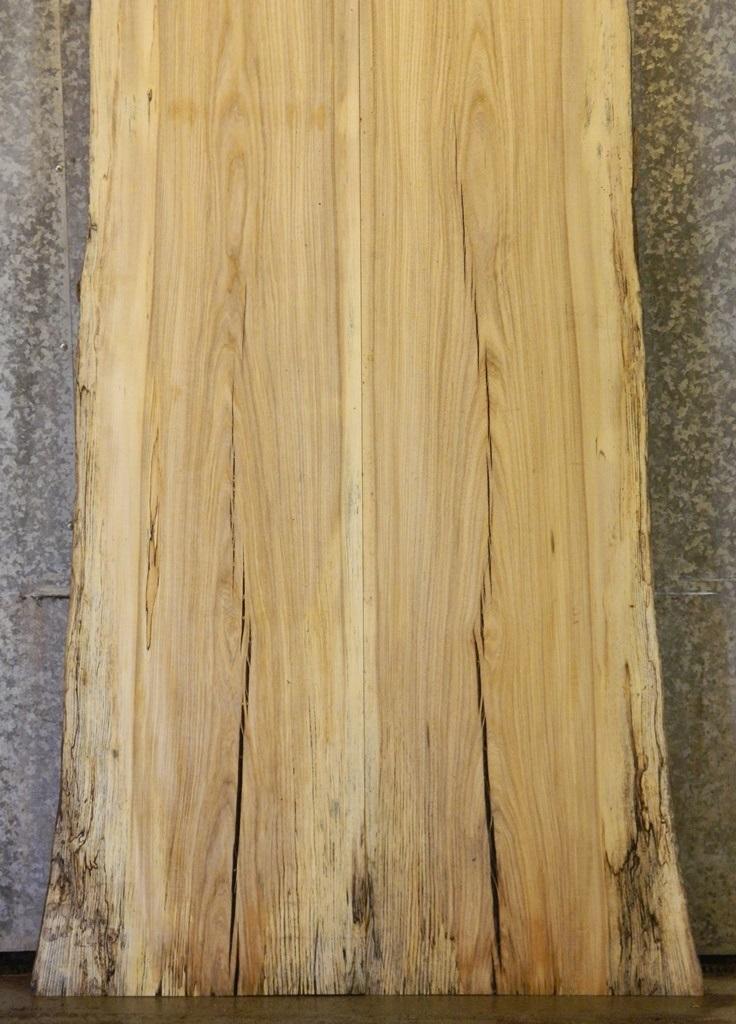 2- Live Edge Hackberry Solid Wood Dining Table Top Wood Slabs 20233-20234