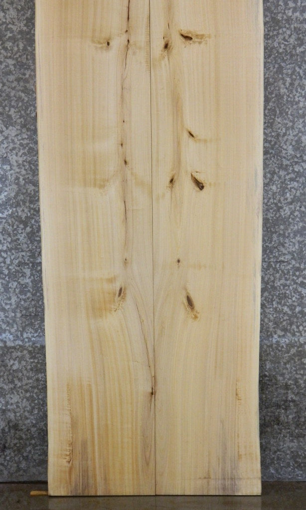 2- Bookmatched Live Edge Pine Table Top Wood Slabs CLOSEOUT 20235-20236