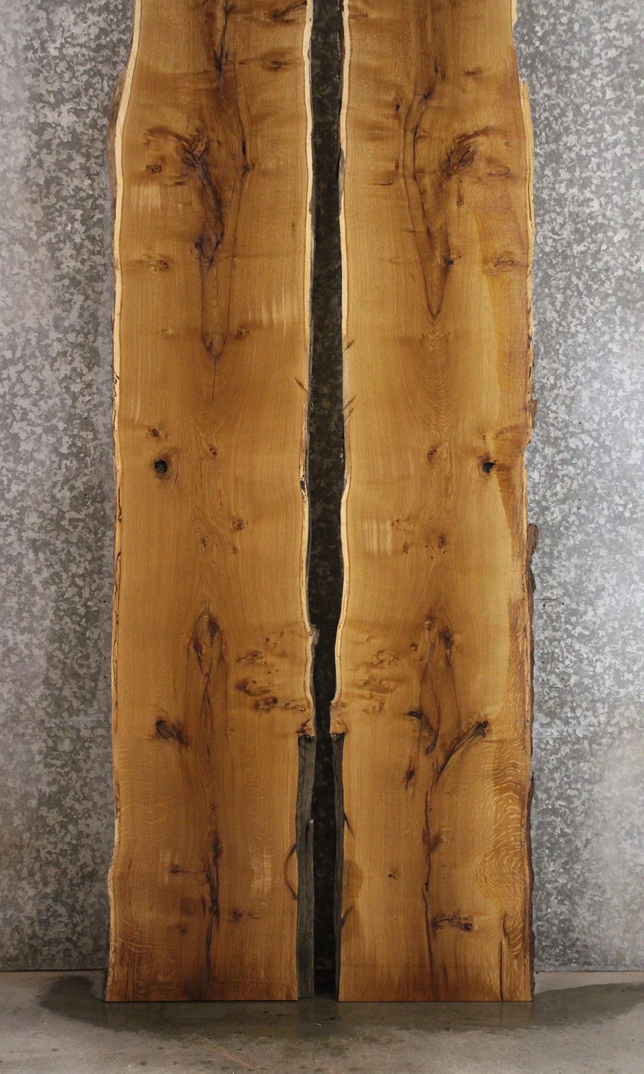 2- Oak Live Edge Book Match Dining/River Table Slabs 20268-20269